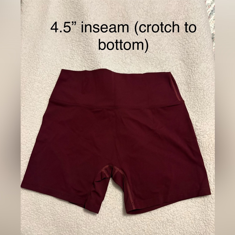 SHEIN Deep Red Bike Shorts